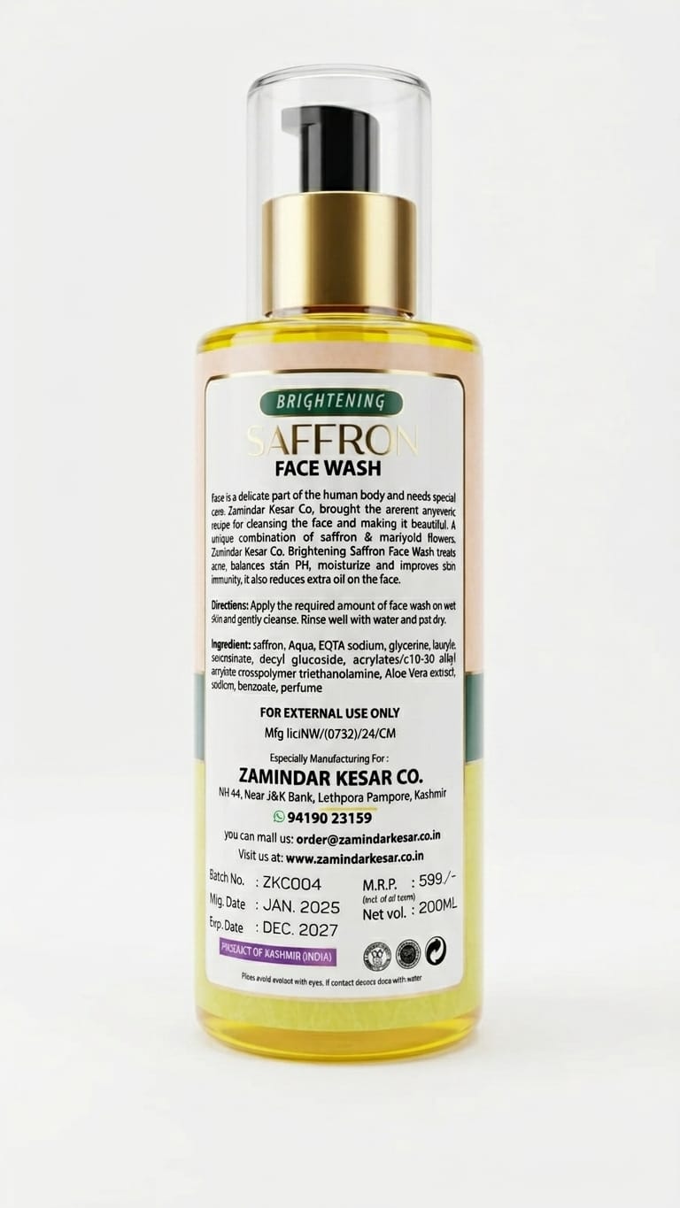 Zamindar FACEWASH Foxtale Super Glow Detan Face Wash with Vitamin C & Saffron... Tan Removal, Brightens & Reduces Pigmentation. - Image 3